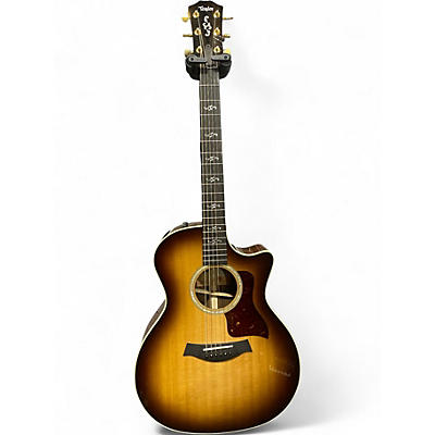 Used Taylor 414CE Dark Natural Acoustic Electric Guitar