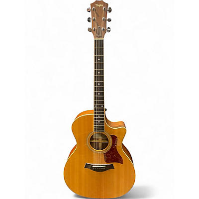 Used Taylor 414CE Natural Acoustic Electric Guitar