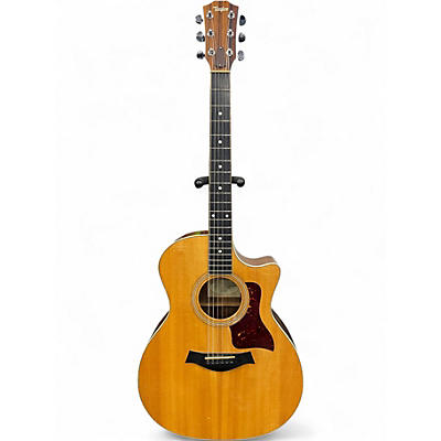 Used Taylor 414CE Natural Acoustic Electric Guitar
