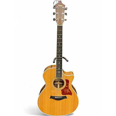 Used Taylor 414CE Natural Acoustic Electric Guitar