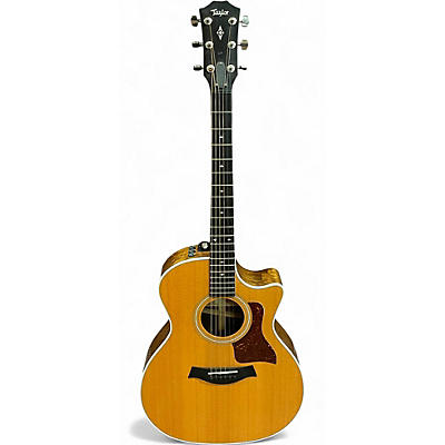 Used Taylor 414CE Natural Acoustic Electric Guitar