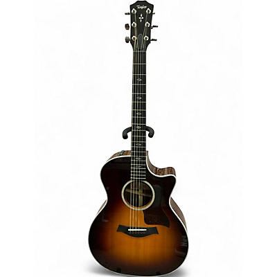 Used Taylor 414CER V-Class Sunburst Acoustic Electric Guitar
