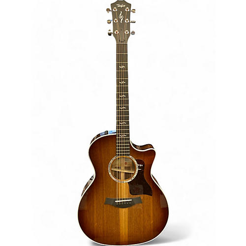 Taylor Used Taylor 424CE Walnut Special Edition Shaded Edge Burst Acoustic Electric Guitar Shaded Edge Burst