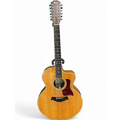 Used Taylor 455CE Natural 12 String Acoustic Electric Guitar