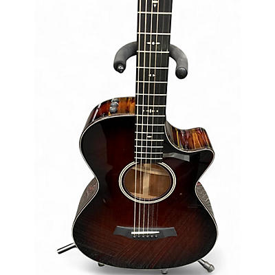 Used Taylor 522CE 12 FRET MAHOGANY EDGE BURST Acoustic Electric Guitar