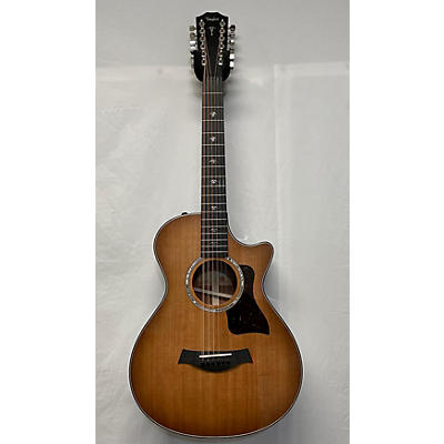 Taylor Used Taylor 552CE Iron Bark Shaded Edgeburst 12 String Acoustic Electric Guitar