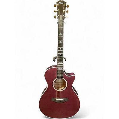 Used Taylor 612-CE Burgundy Acoustic Electric Guitar