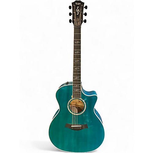 Used Taylor 614CE Blue Acoustic Electric Guitar Blue