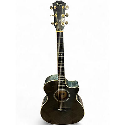 Used Taylor 614CE Flamed Maple Blue Acoustic Electric Guitar