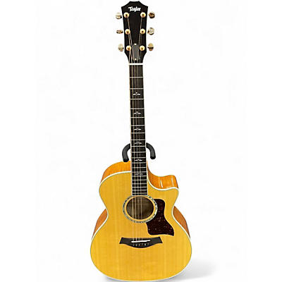 Used Taylor 614CE Vintage Natural Acoustic Electric Guitar