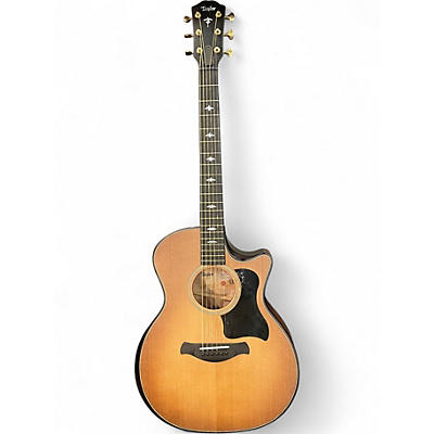 Used Taylor 614ce Builders Edition Caramel Burst Acoustic Electric Guitar