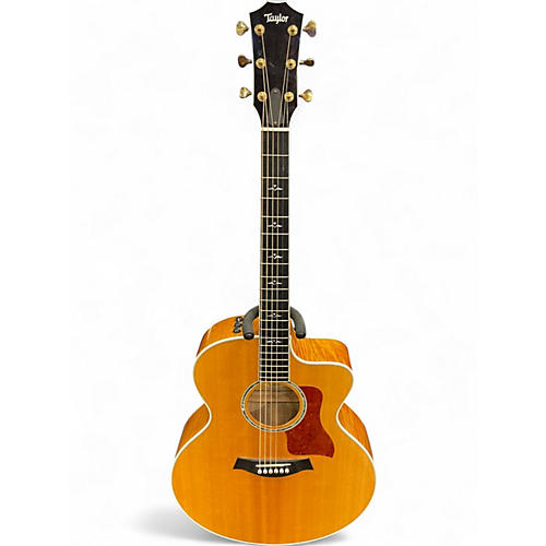 Used Taylor 615CE Natural Acoustic Electric Guitar Natural