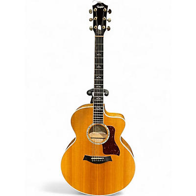 Used Taylor 615CE Natural Acoustic Electric Guitar