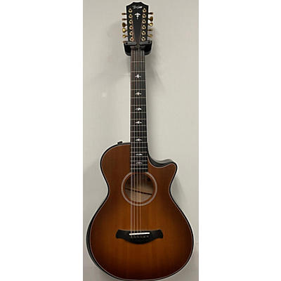 Used Taylor 652 CE Buliders Edition Wild Honey Burst Satin 12 String Acoustic Electric Guitar