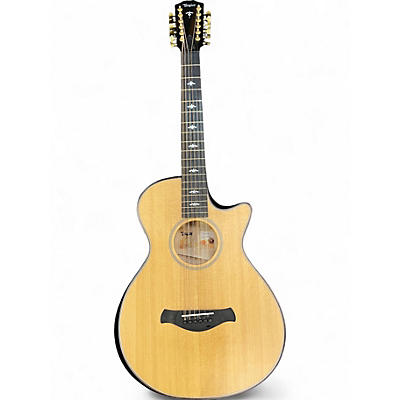 Used Taylor 652CE BUILDERS EDITION Natural 12 String Acoustic Electric Guitar