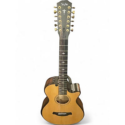 Used Taylor 652CE Builders Edition Natural 12 String Acoustic Guitar