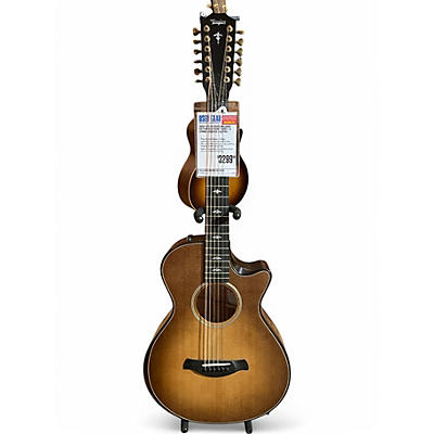 Used Taylor 652CE Builders Edition Wild Honey Burst 12 String Acoustic Electric Guitar