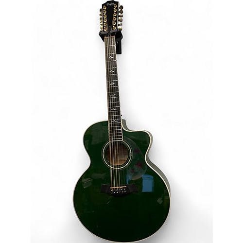 Taylor Used Taylor 655CE 12 String Green Solid Body Electric Guitar Green