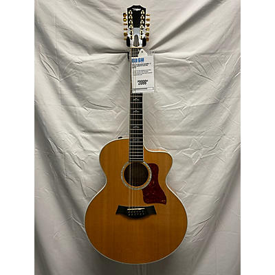 Taylor Used Taylor 655CE Natural 12 String Acoustic Electric Guitar