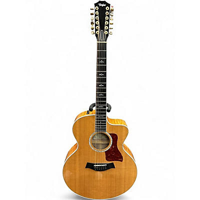 Used Taylor 655CE Natural 12 String Acoustic Electric Guitar