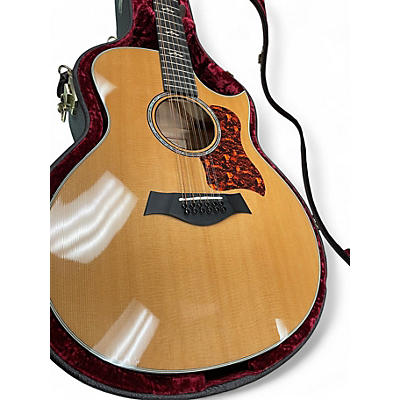 Used Taylor 656CE Natural 12 String Acoustic Electric Guitar