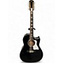 Used Taylor 657ce DOCE DOBLE Black and White 12 String Acoustic Electric Guitar Black and White