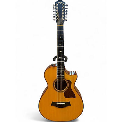 Used Taylor 752CE ltd Natural 12 String Acoustic Electric Guitar