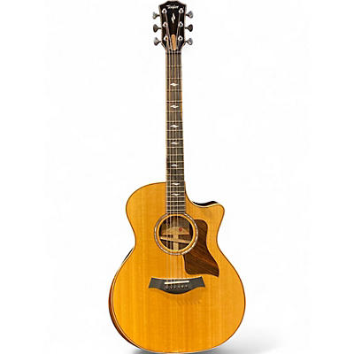 Used Taylor 814CE DLX Natural Acoustic Electric Guitar