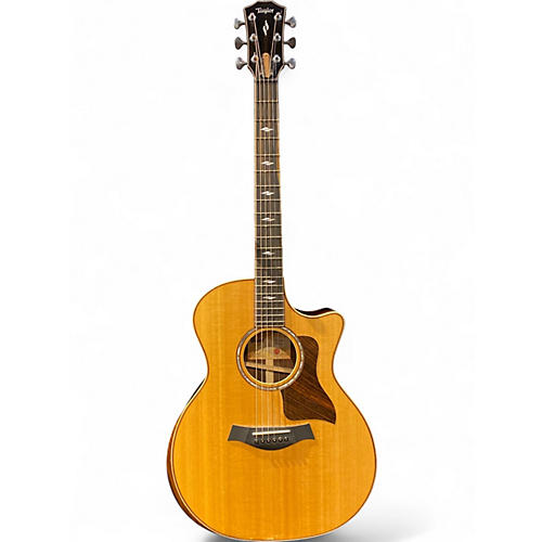 Used Taylor 814CE DLX Natural Acoustic Electric Guitar Natural