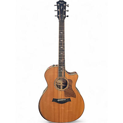 Used Taylor 814CE DLX Natural Acoustic Electric Guitar
