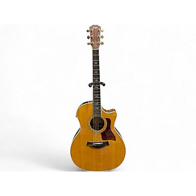 Taylor Used Taylor 814CE Natural Acoustic Electric Guitar