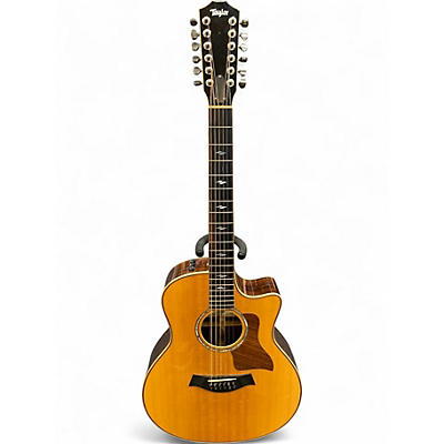 Used Taylor 856CE Natural 12 String Acoustic Electric Guitar
