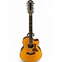 Used Taylor 856CE Natural 12 String Acoustic Electric Guitar Natural