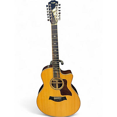 Used Taylor 856CE Natural 12 String Acoustic Electric Guitar