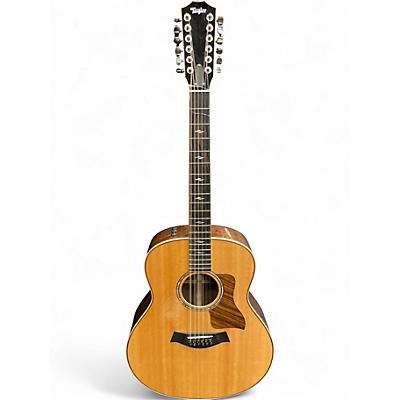 Used Taylor 858e Natural 12 String Acoustic Electric Guitar