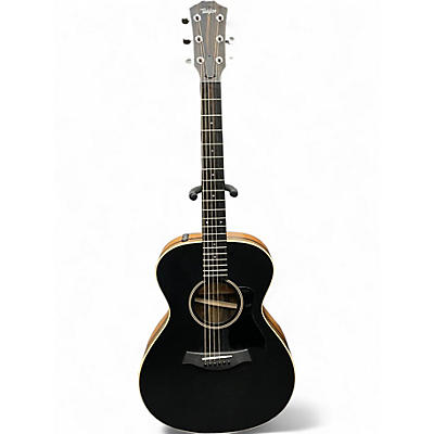 Used Taylor AD12e Blacktop Black Acoustic Electric Guitar
