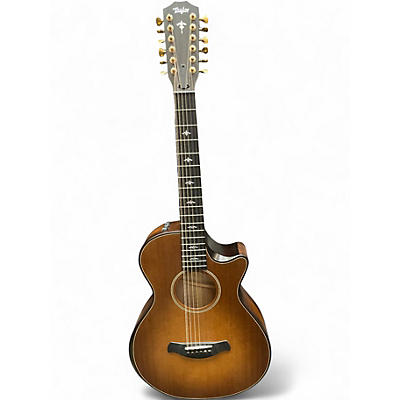 Used Taylor BUILDERS EDITION 652CE V CLASS Honey Burst 12 String Acoustic Electric Guitar