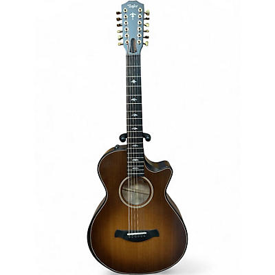 Used Taylor Builder's Edition 652ce 12 String Honey Wild Burst 12 String Acoustic Electric Guitar