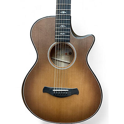Used Taylor Builder's Edition 652ce Honey Sunburst 12 String Acoustic Electric Guitar
