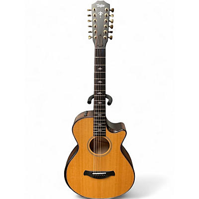 Used Taylor Builder's Edition 652ce V-Class Natural 12 String Acoustic Electric Guitar