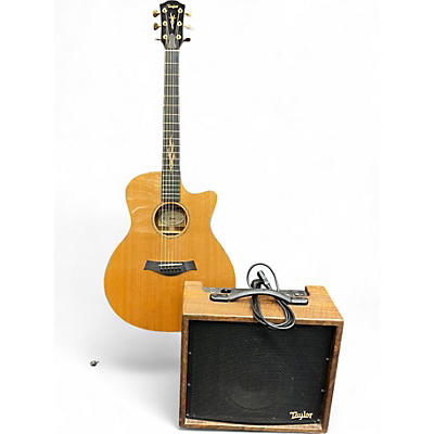 Used Taylor Builders Reserve VIII Natural Acoustic Electric Guitar