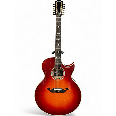 Used Taylor C55E B6025 Cherry Sunburst 12 String Acoustic Electric Guitar