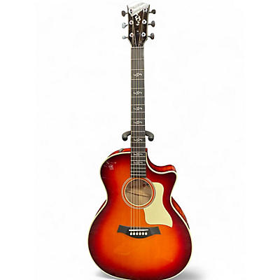 Used Taylor CATCH CUSTOM #18 C14CE Desert Burst Acoustic Electric Guitar