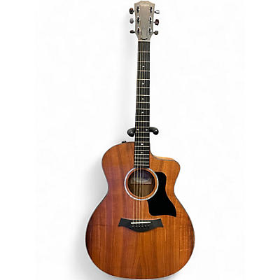 Used Taylor CUSTOM 224CE K DLX Natural Acoustic Electric Guitar