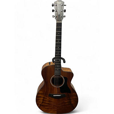 Taylor Used Taylor CUSTOM 224CEK DLX Natural Acoustic Electric Guitar