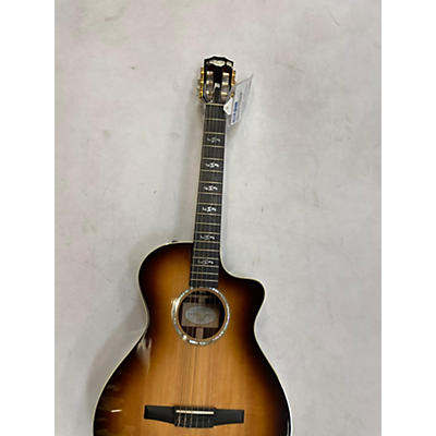 Taylor Used Taylor CUSTOM 412CE 2 Color Sunburst Classical Acoustic Electric Guitar