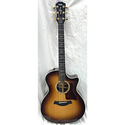 Taylor Used Taylor CUSTOM 414CE 2 Tone Sunburst Acoustic Electric Guitar