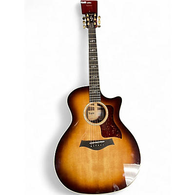 Used Taylor CUSTOM 414CE 2 Tone Sunburst Acoustic Electric Guitar