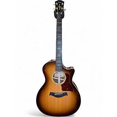 Used Taylor CUSTOM 414CE Amber Acoustic Electric Guitar