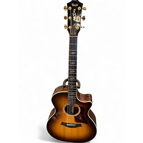 Used Taylor CUSTOM 414CE shaded edge burst Acoustic Guitar shaded edge burst